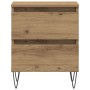 Cajones de Noche 2 pcs Roble Artisan 40x35x50 cm Madera Ingenierizada de , Mesitas de noche - Ref: Foro24-863485, Precio: 107...