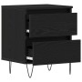 Mesitas de Noche 2 pcs Roble Negro 40x35x50 cm Madera Elaborada de , Mesitas de noche - Ref: Foro24-863487, Precio: 113,87 €,...