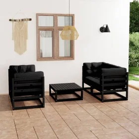 5-piece garden furniture set with solid pine wood cushions by vidaXL, Garden sets - Ref: Foro24-3076308, Price: 566,49 €, Dis...