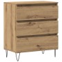 Aparador con Cajones de Roble Artesanal 60x35x70 cm Madera Engineered de , Aparadores - Ref: Foro24-863496, Precio: 89,41 €, ...