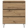 Aparador con Cajones de Roble Artesanal 60x35x70 cm Madera Engineered de , Aparadores - Ref: Foro24-863496, Precio: 89,41 €, ...