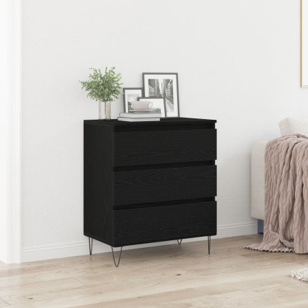 Sideboard con cajones Negro Roble 60x35x70 cm Madera de ingeniería de , Aparadores - Ref: Foro24-863497, Precio: 94,86 €, Des...