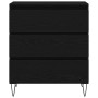 Sideboard con cajones Negro Roble 60x35x70 cm Madera de ingeniería de , Aparadores - Ref: Foro24-863497, Precio: 94,86 €, Des...