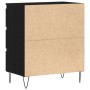 Sideboard con cajones Negro Roble 60x35x70 cm Madera de ingeniería de , Aparadores - Ref: Foro24-863497, Precio: 94,86 €, Des...