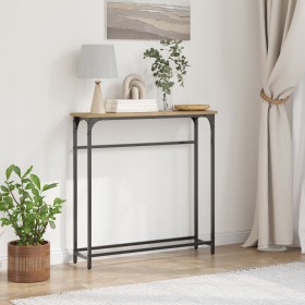 Mesa Consola Artisan Roble 75x19,5x75 cm Madera