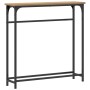 Mesa Consola Artisan Roble 75x19,5x75 cm Madera Contrachapada y Acero de , Mesas auxiliares - Ref: Foro24-863504, Precio: 32,...
