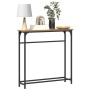 Mesa Consola Artisan Roble 75x19,5x75 cm Madera Contrachapada y Acero de , Mesas auxiliares - Ref: Foro24-863504, Precio: 32,...
