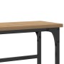 Mesa Consola Artisan Roble 75x19,5x75 cm Madera Contrachapada y Acero de , Mesas auxiliares - Ref: Foro24-863504, Precio: 32,...