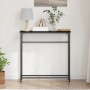 Mesa Consola Roble negro Marco de metal, superficie de MDF Compacta de , Mesas auxiliares - Ref: Foro24-863505, Precio: 33,53...