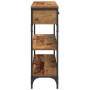 Mesa Consola Madera Vieja 100x25x75 cm Madera Engineered y Acero de , Mesas auxiliares - Ref: Foro24-863511, Precio: 97,14 €,...