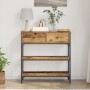 Mesa Consola Madera Vieja 72,5x25x75 cm Madera de Ingeniería y Acero de , Mesas auxiliares - Ref: Foro24-863519, Precio: 82,8...