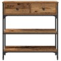 Mesa Consola Madera Vieja 72,5x25x75 cm Madera de Ingeniería y Acero de , Mesas auxiliares - Ref: Foro24-863519, Precio: 82,8...