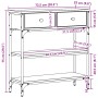 Mesa Consola Madera Vieja 72,5x25x75 cm Madera de Ingeniería y Acero de , Mesas auxiliares - Ref: Foro24-863519, Precio: 82,8...