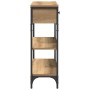 Mesa Consola de Roble Artesanal 72,5x25x75 cm en Madera y Acero de , Mesas auxiliares - Ref: Foro24-863520, Precio: 82,50 €, ...
