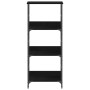 Estantería Negra de Roble 50x33x117,5 cm de Madera Elaborada y Acero by , Bookcases and shelves - Ref: Foro24-863553, Price: ...