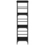 Estantería Negra de Roble 50x33x117,5 cm de Madera Elaborada y Acero by , Bookcases and shelves - Ref: Foro24-863553, Price: ...