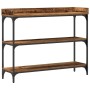 Mesa de Consola de Madera Vieja 100x30x80 cm de Madera Ingenierizada y Acero de , Mesas auxiliares - Ref: Foro24-863567, Prec...