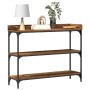 Mesa de Consola de Madera Vieja 100x30x80 cm de Madera Ingenierizada y Acero de , Mesas auxiliares - Ref: Foro24-863567, Prec...