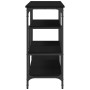 Mesa Consola Negra de Roble 100x35x75 cm de Madera Engineered y Acero de , Mesas auxiliares - Ref: Foro24-863561, Precio: 82,...