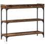 Mesa de Consola de Madera Vieja 100x30x80 cm de Madera Ingenierizada y Acero de , Mesas auxiliares - Ref: Foro24-863567, Prec...