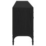 mueble de TV con cajón negro de roble 200x25x44 cm de madera elaborada by , TV Furniture - Ref: Foro24-863677, Price: 132,54 ...