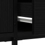 mueble de TV con cajón negro de roble 200x25x44 cm de madera elaborada by , TV Furniture - Ref: Foro24-863677, Price: 132,54 ...