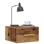 Mesitas de noche  2 pcs Montadas en la pared Madera vieja 35x35x20 cm | Foro24.es | Tu tienda online para hogar, jardín y más Foro24.es