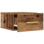 Mesitas de noche  2 pcs Montadas en la pared Madera vieja 35x35x20 cm | Foro24.es | Tu tienda online para hogar, jardín y más Foro24.es