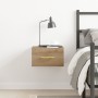 gabinete de noche montado en la pared  de roble artesanal 35x35x20 cm | Foro24.es | Tu tienda online para hogar, jardín y más Foro24.es