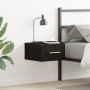Cabinet de Noche Wall-Mounted Negro Roble 35x35x20 cm | Foro24.es | Tu tienda online para hogar, jardín y más Foro24.es
