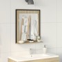 Espejo de baño con estante de roble sonoma 50x12x60 cm de madera elaborada by , bathroom vanities - Ref: Foro24-864339, Price...