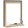 Espejo de baño con estante de roble sonoma 50x12x60 cm de madera elaborada by , bathroom vanities - Ref: Foro24-864339, Price...