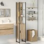 Armario de baño Roble Sonoma 33x33x185,5 cm Madera Engineered de , Tocadores de baño - Ref: Foro24-864342, Precio: 86,66 €, D...