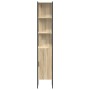 Armario de baño Roble Sonoma 33x33x185,5 cm Madera Engineered de , Tocadores de baño - Ref: Foro24-864342, Precio: 86,66 €, D...