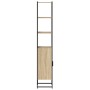 Armario de baño Roble Sonoma 33x33x185,5 cm Madera Engineered de , Tocadores de baño - Ref: Foro24-864342, Precio: 86,66 €, D...