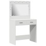 Mesa de tocador con luces LED - Blanca, 78.5 x 41 x 135 cm de , Tocadores para dormitorios - Ref: Foro24-865028, Precio: 121,...