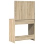 Tocador con luces LED Roble Sonoma 78.5x41x135 cm de , Tocadores para dormitorios - Ref: Foro24-865030, Precio: 117,99 €, Des...