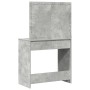 Mesa de Tocador con Luces LED Gris Concreto 78,5x41x135 cm de , Tocadores para dormitorios - Ref: Foro24-865031, Precio: 117,...