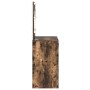 Tocador con Luces LED Roble Ahumado 78.5x41x135 cm de , Tocadores para dormitorios - Ref: Foro24-865032, Precio: 136,13 €, De...