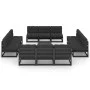 Juego de muebles de jardín 13 pzas y cojines madera pino maciza de vidaXL, Conjuntos de jardín - Ref: Foro24-3076333, Precio:...