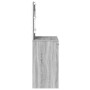 Tocador con Luces LED Gris Sonoma 78,5x41x135 cm de , Tocadores para dormitorios - Ref: Foro24-865033, Precio: 121,71 €, Desc...