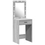 Mesa de Maquillaje con Luces LED Gris Sonoma 50x41x135 cm de , Tocadores para dormitorios - Ref: Foro24-865042, Precio: 95,54...