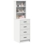 Alacena Blanca 40x41x135 cm Madera Elaborada de , Aparadores - Ref: Foro24-865046, Precio: 95,99 €, Descuento: %