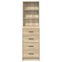 Alto Sonoma Roble 40x41x135 cm Madera Elaborada de , Aparadores - Ref: Foro24-865048, Precio: 93,11 €, Descuento: %