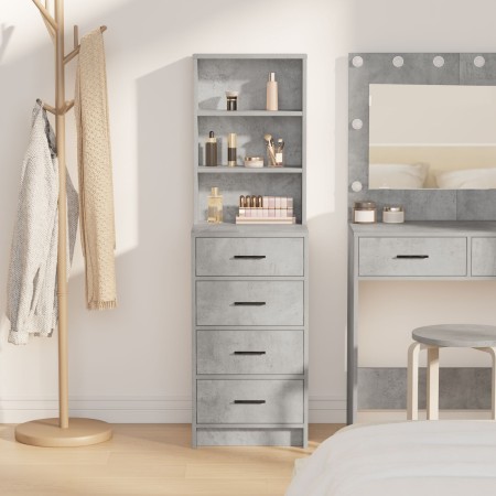 Alacena Gris Concreto 40x41x135 cm Madera Ingenierizada de , Aparadores - Ref: Foro24-865049, Precio: 93,11 €, Descuento: %