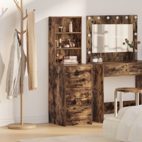 Highboard de Roble Ahumado 40x41x135 cm de Madera Elaborada de , Aparadores - Ref: Foro24-865050, Precio: 104,02 €, Descuento...