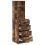 Highboard de Roble Ahumado 40x41x135 cm de Madera Elaborada de , Aparadores - Ref: Foro24-865050, Precio: 107,13 €, Descuento: %