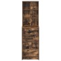 Highboard de Roble Ahumado 40x41x135 cm de Madera Elaborada de , Aparadores - Ref: Foro24-865050, Precio: 107,13 €, Descuento: %