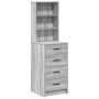 Alacena Gris Sonoma 40x41x135 cm Madera elaborada de , Aparadores - Ref: Foro24-865051, Precio: 108,14 €, Descuento: %