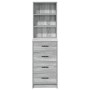 Alacena Gris Sonoma 40x41x135 cm Madera elaborada de , Aparadores - Ref: Foro24-865051, Precio: 108,14 €, Descuento: %